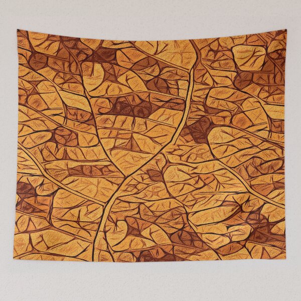 Item preview, Simplistic leaf structure pattern - copper designed and sold by SulkaCreative.