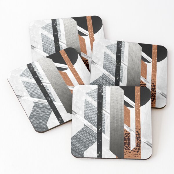 Item preview, Abstract Metallic Geometry Collage designed and sold by Tritonn204.