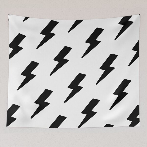 Item preview, Black Lightning Bolt Pattern designed and sold by Tomward23.