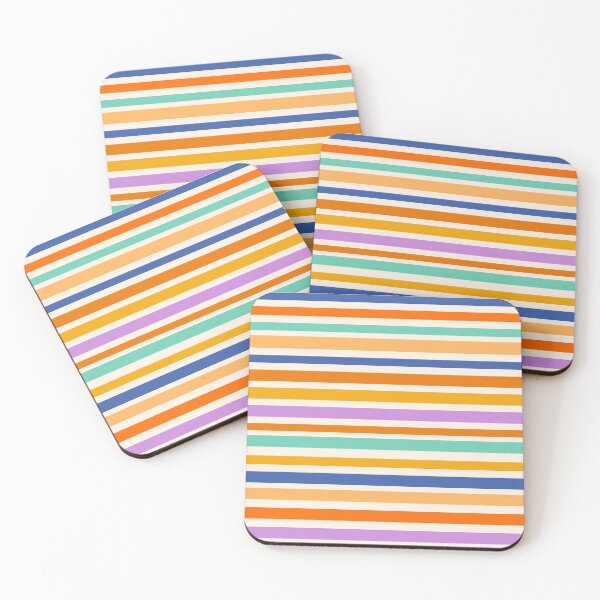 Item preview, Retro Vintage Joyful Colourful Stripes designed and sold by Cecilia Mok.