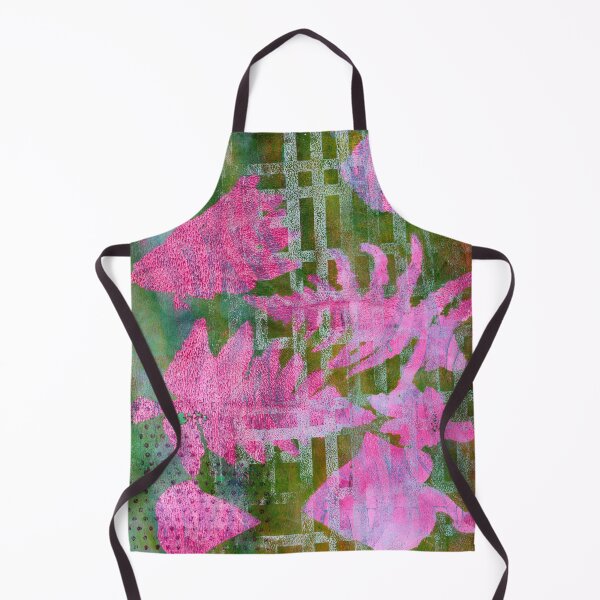 Item preview, "Leaf Impressions #4" Gel Print Painting designed and sold by peonypours.