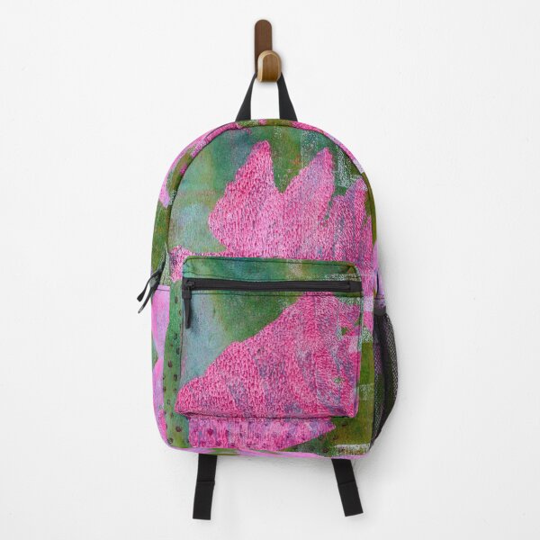 Item preview, "Leaf Impressions #4" Gel Print Painting designed and sold by peonypours.