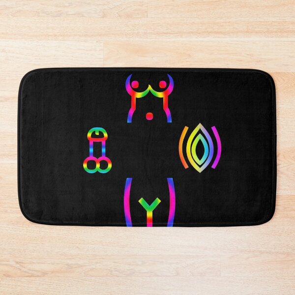 Item preview, Rainbow Abstract Sex Symbols designed and sold by KATKattalestv.