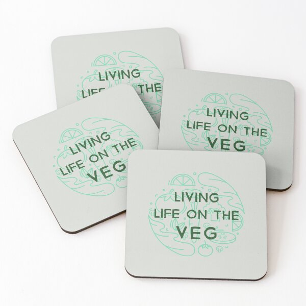 Item preview, Living Life on the Veg Veganuary  designed and sold by FitFabFunny.