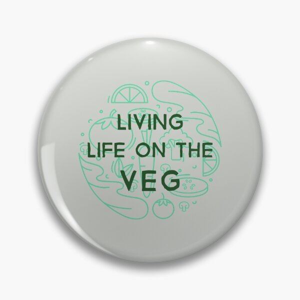 Item preview, Living Life on the Veg Veganuary  designed and sold by FitFabFunny.