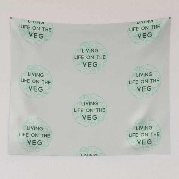 Item preview, Living Life on the Veg Veganuary  designed and sold by FitFabFunny.