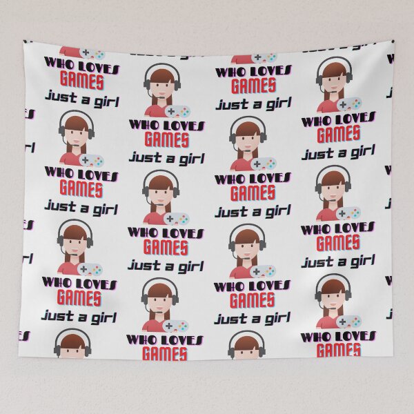 Item preview, Just A Girl Who Loves Games Gifts for Girls designed and sold by Aesthynova.