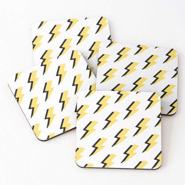 Item preview, Lightning Bolt Pattern Black and Yellow designed and sold by Tomward23.