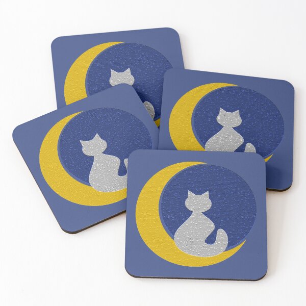 Item preview, Cat and moon designed and sold by ade-datt.