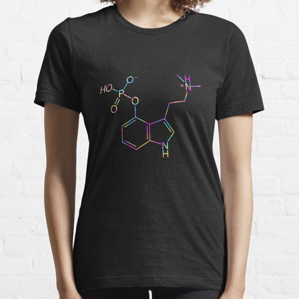 Psilocybin Molecule (Tie Dye) Essential T-Shirt