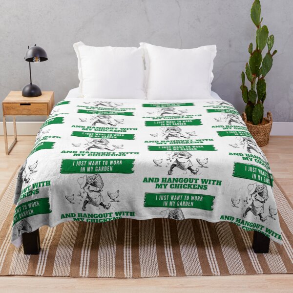 Item preview, I Just Want To Work In My Garden And Hangout With My Chickens designed and sold by leonmarket.