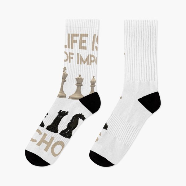 Item preview, LIFE IS FULL OF IMPORTANT CHOICES CHESS designed and sold by 30-Merch.