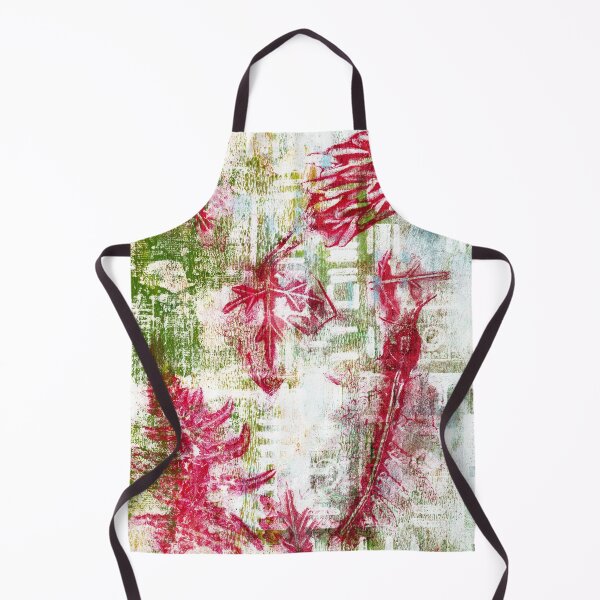 Item preview, "Leaf Impressions #8" Gel Print Painting designed and sold by peonypours.
