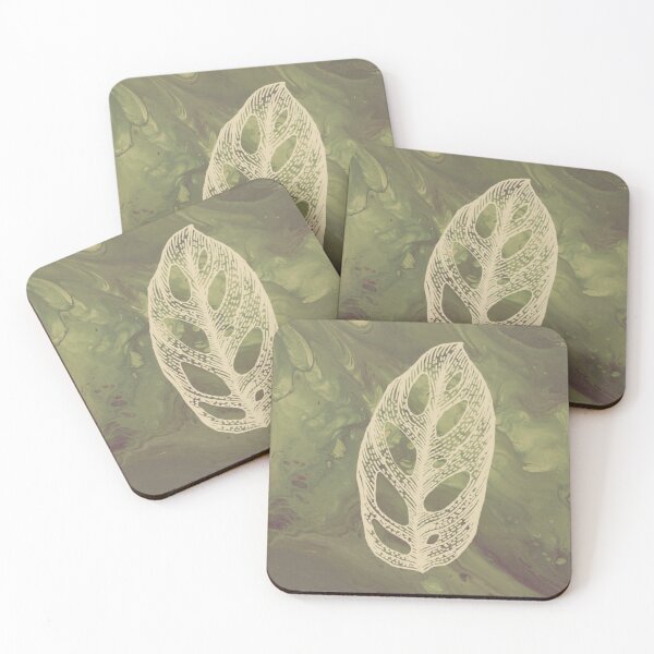 Item preview, Monstera Adansonii - Five Holes Plant - White on Green designed and sold by KateAlice1994.