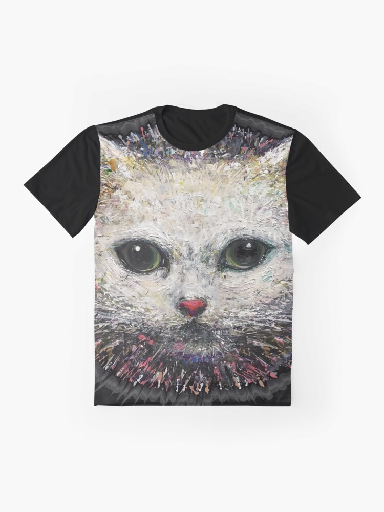 Thumbnail 4 of 5, Graphic T-Shirt, white cat designed and sold by nataliakuruch.