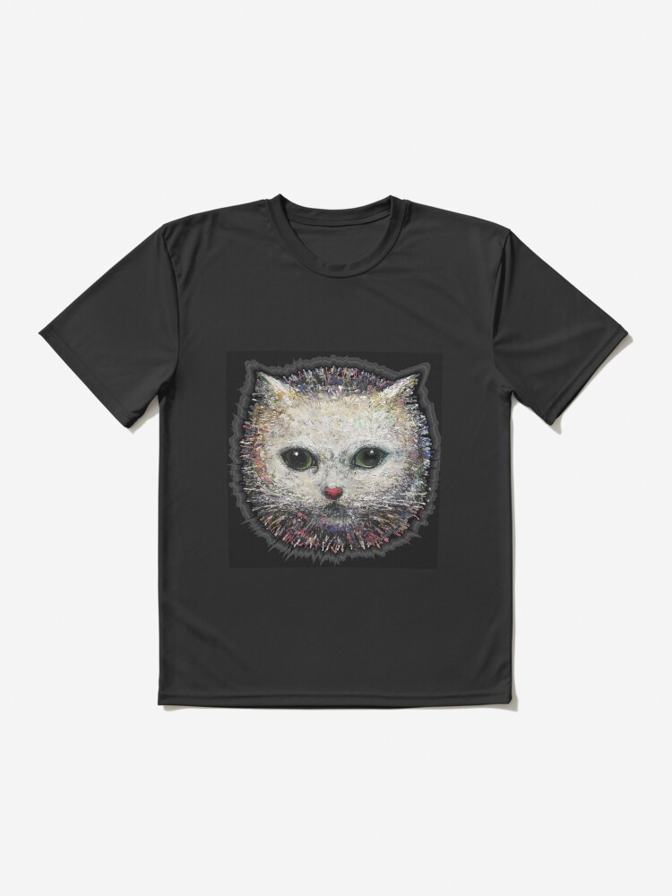 Thumbnail 2 of 7, Active T-Shirt, white cat designed and sold by nataliakuruch.