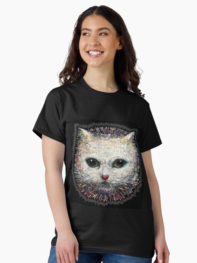 Thumbnail 2 of 7, Classic T-Shirt, white cat   designed and sold by nataliakuruch.