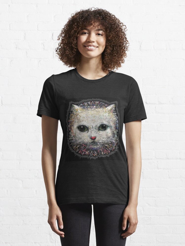 Thumbnail 6 of 7, Essential T-Shirt, white cat designed and sold by nataliakuruch.