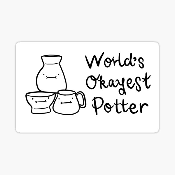 Item preview, World's Okayest Potter designed and sold by teaandcraft.