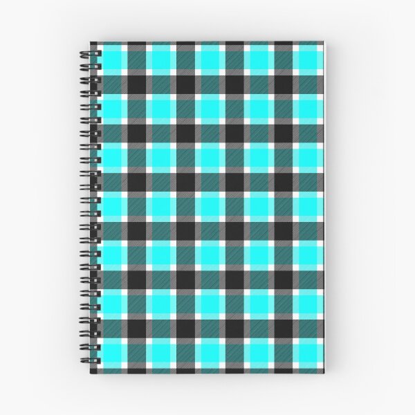 Item preview, 65 MCMLXV Turq and Black Box Plaid Pattern designed and sold by 65 MCMLXV.