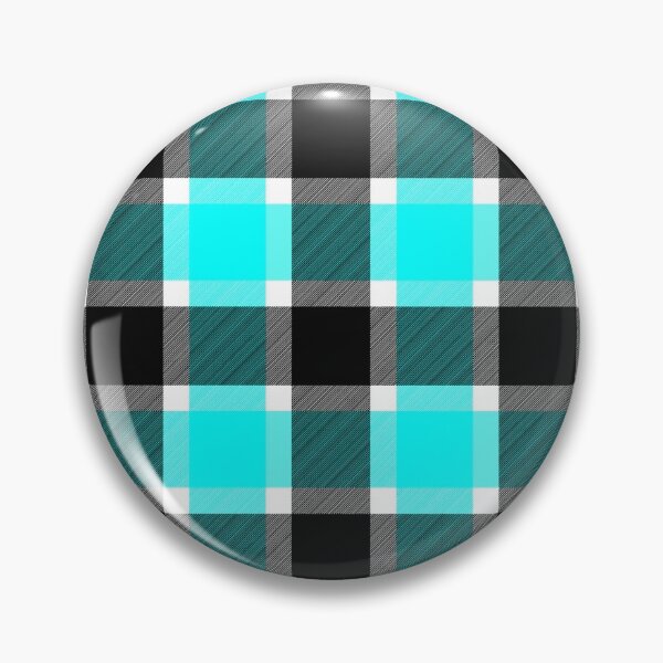 Item preview, 65 MCMLXV Turq and Black Box Plaid Pattern designed and sold by 65 MCMLXV.