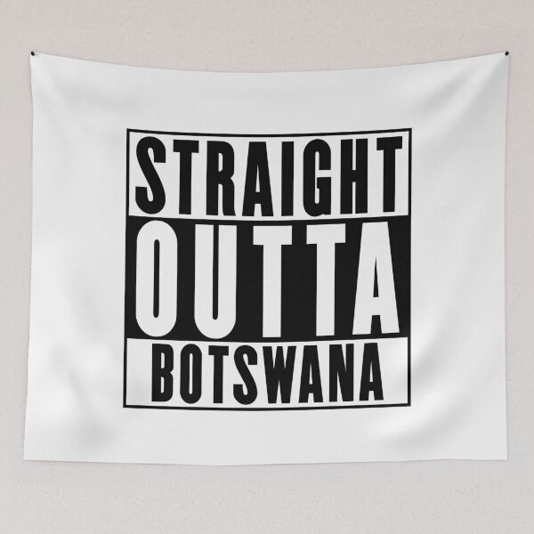 Item preview, Straight Outta Botswana designed and sold by RandomStuffShop.