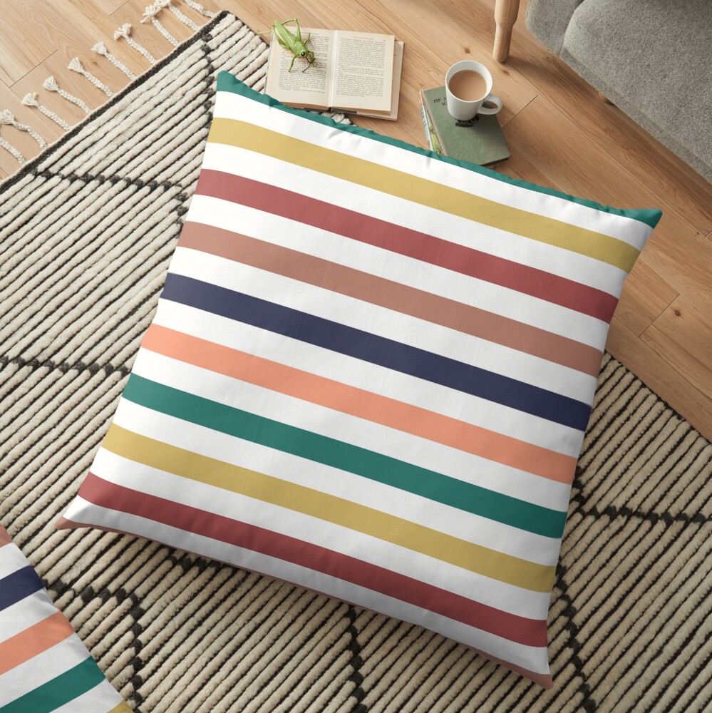 Lit Lines Floor Pillow
