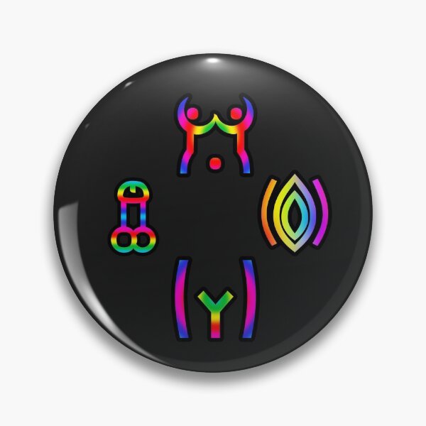 Item preview,  Rainbow Abstract Sex Symbols - no border designed and sold by KATKattalestv.