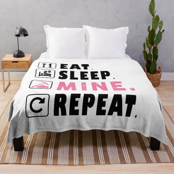 Item preview, EAT SLEEP MINE REPEAT V designed and sold by boymelvs.