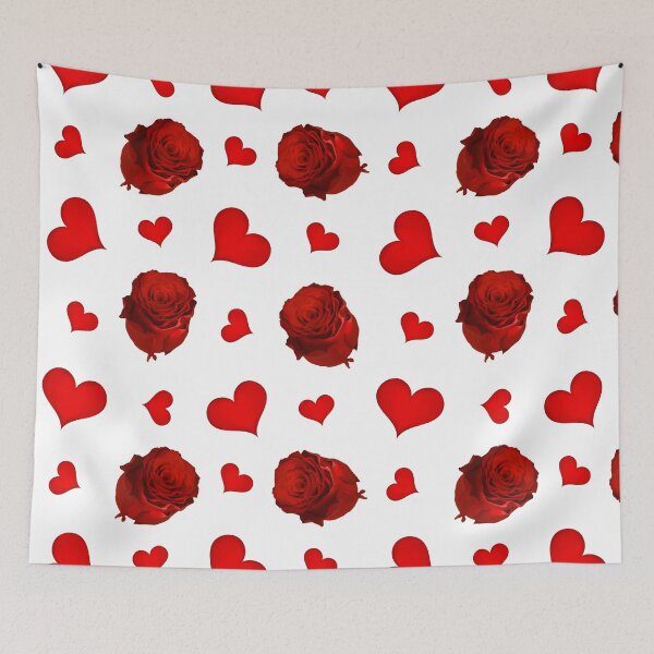 Item preview, Red Rose and Heart Romantic designed and sold by GraffiTimi.