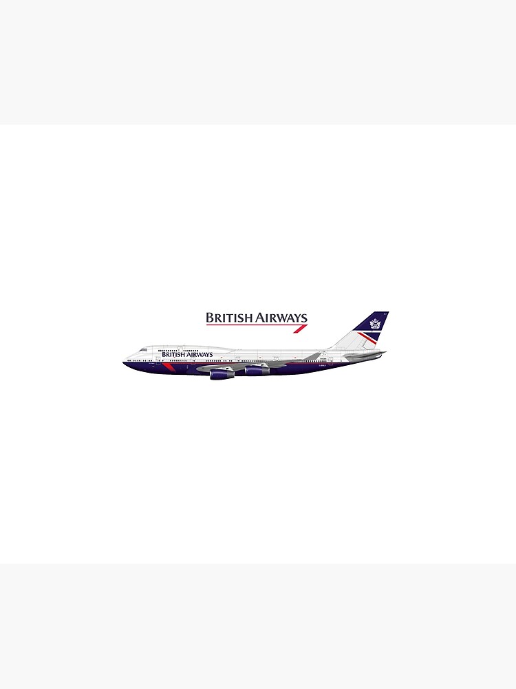 "British Airways Boeing 747 'Landor'" Throw Blanket for Sale by