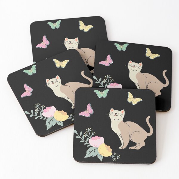 Item preview, Why are you looking at my cat  - Butterfly set designed and sold by BohoMoon.