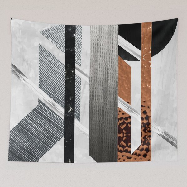 Item preview, Abstract Metallic Geometry Collage designed and sold by Tritonn204.