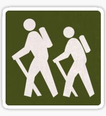 Outdoor Recreational Backbacking Road Sign Sticker