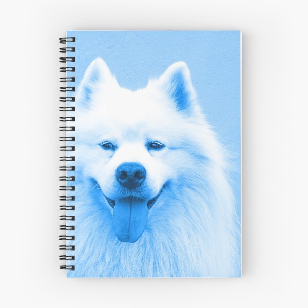 Item preview, Samoyed Staring in Blue designed and sold by wingstar.