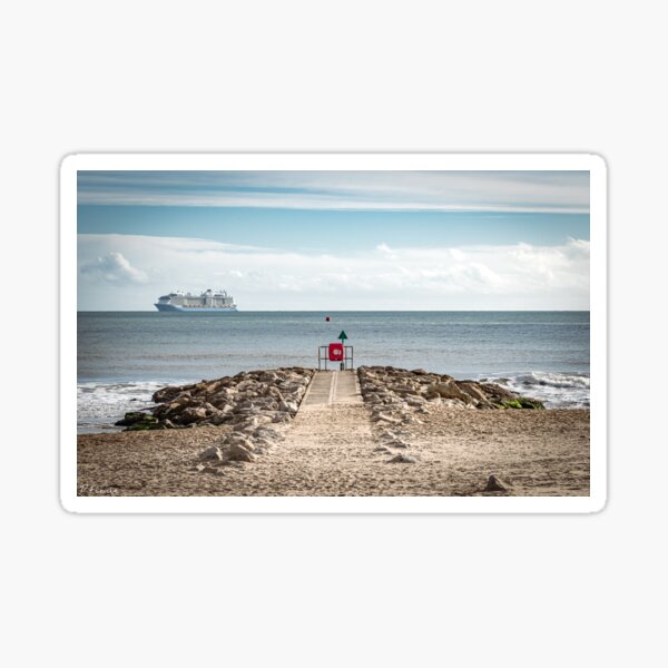 A Sandbanks view Sticker