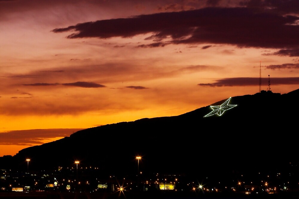 el-paso-s-star-on-the-mountain-by-ray-chiarello-redbubble