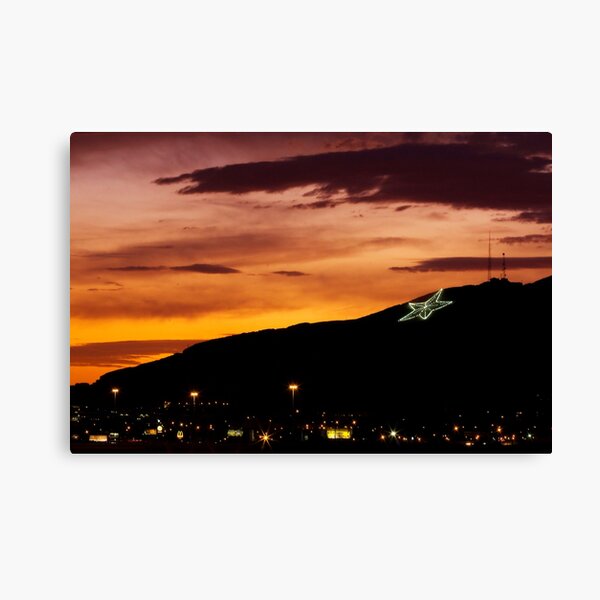El Paso's Star on the Mountain Canvas Print