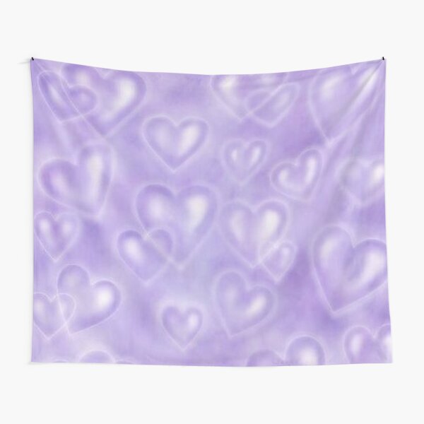 y2k hearts purple Tapestry