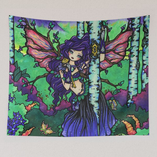 Item preview, Woodland Fairy in Nature Scene Fantasy Art by Hannah Lynn designed and sold by hannahlynnart.
