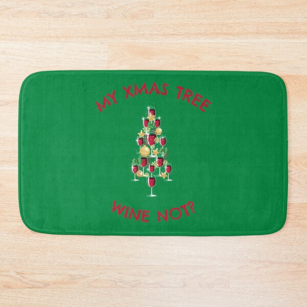 Item preview, My XMAS TREE - Wine Not ? - Funny Christmas Wine Lover designed and sold by WordsmithNerd.