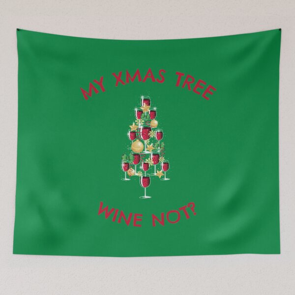 Item preview, My XMAS TREE - Wine Not ? - Funny Christmas Wine Lover designed and sold by WordsmithNerd.