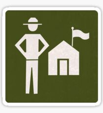 Outdoor Recreational Park Ranger Road Sign Sticker