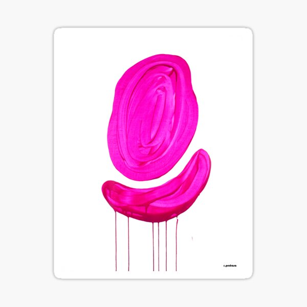 Pink Bubble - Abstract Dream Art Andalucia Sticker