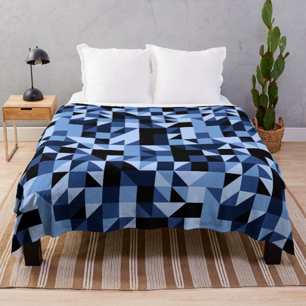 Item preview, Blue Tiles and Triangles designed and sold by beocca.