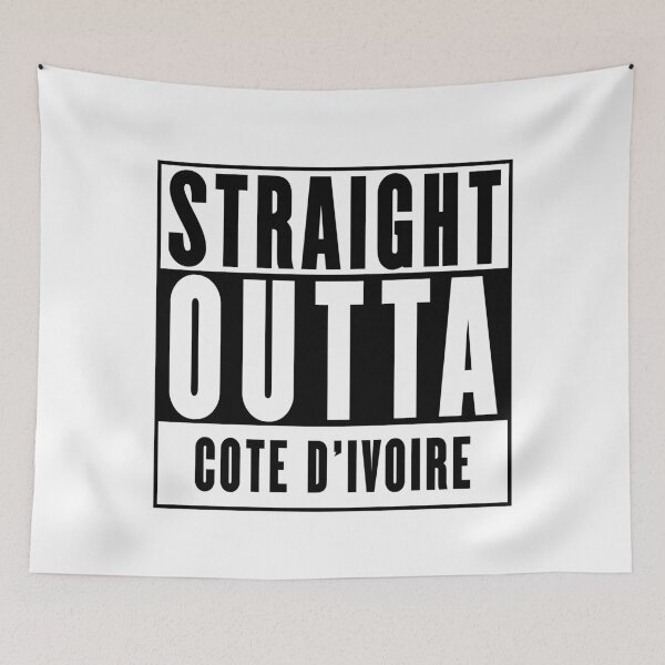 Item preview, Straight Outta Cote d'Ivoire designed and sold by RandomStuffShop.