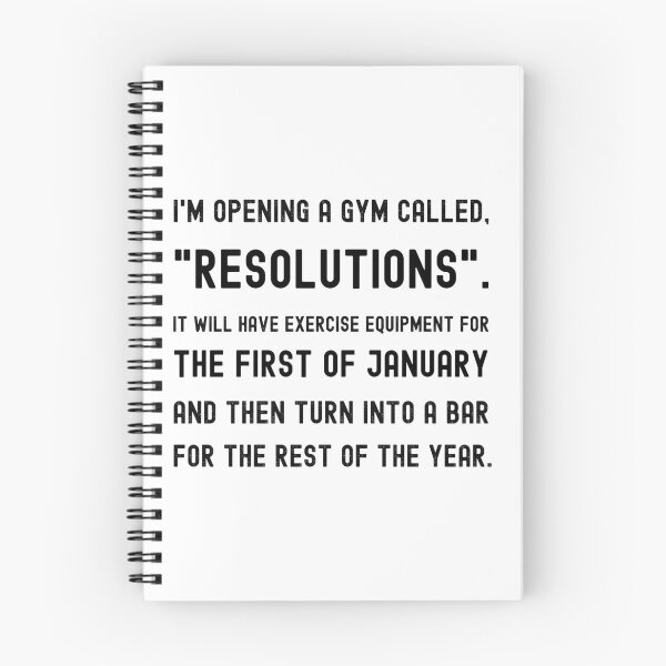 Item preview, New Year's Resolutions - Gyming Funny designed and sold by Happy-PrintZ.