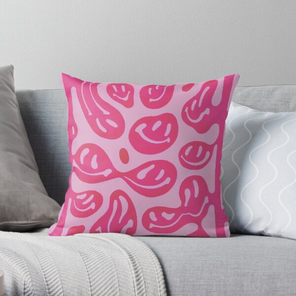 Hot pink accent store pillows