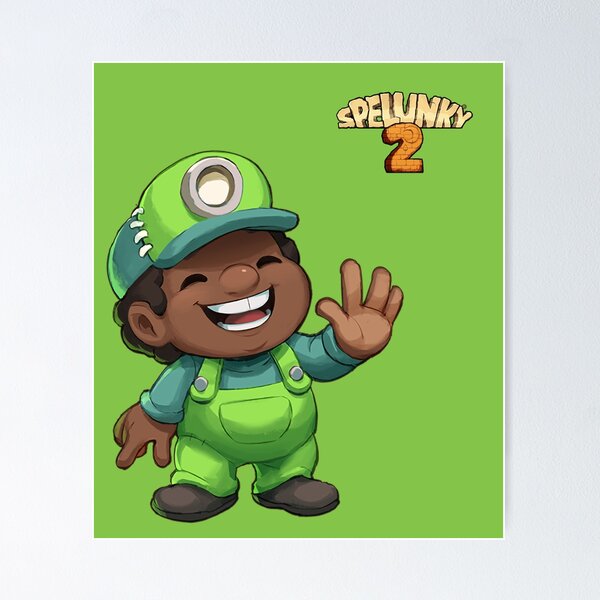 Spelunky 2 Player Characters Pattern Greeting Card for Sale by