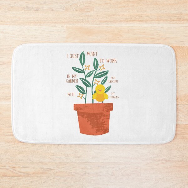 Item preview, I Just Want to Work in My Garden and Hangout With My Chickens designed and sold by LaylaCreator.